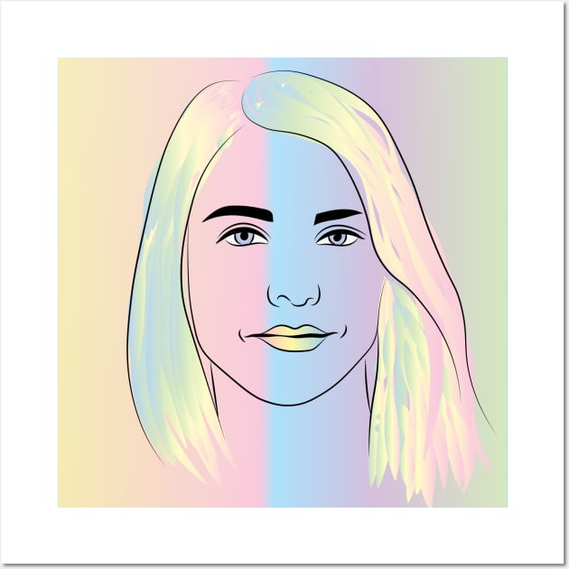 Rainbow girl Wall Art by vixfx